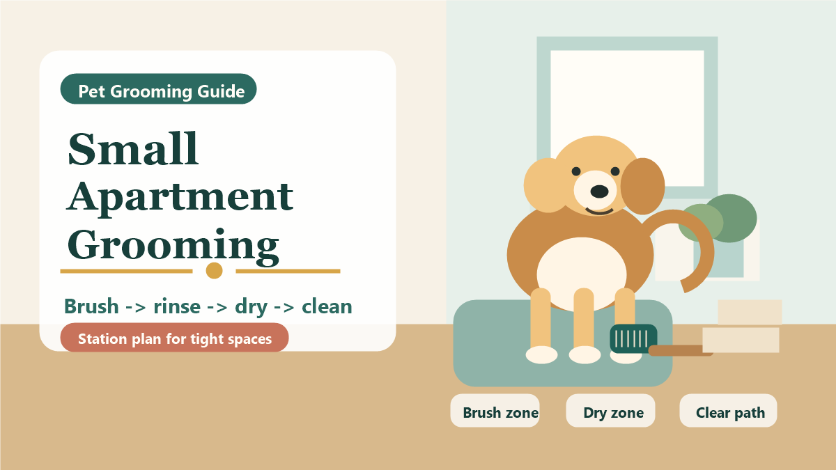 Dog Grooming in a Small Apartment