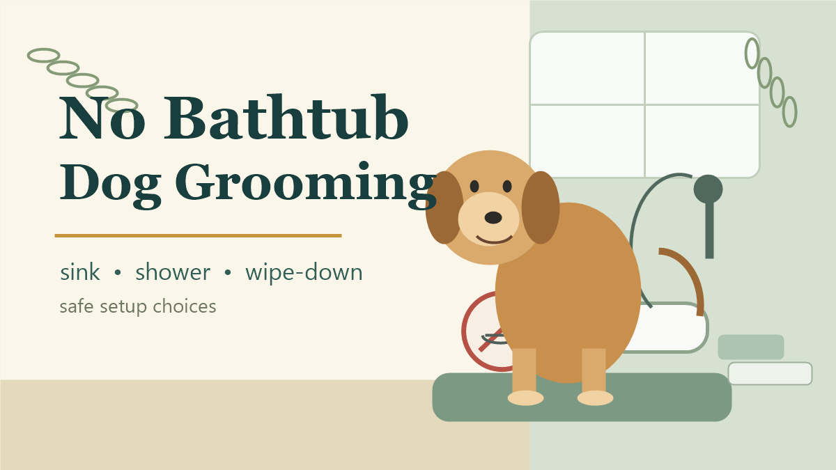 Dog Grooming Without a Bathtub