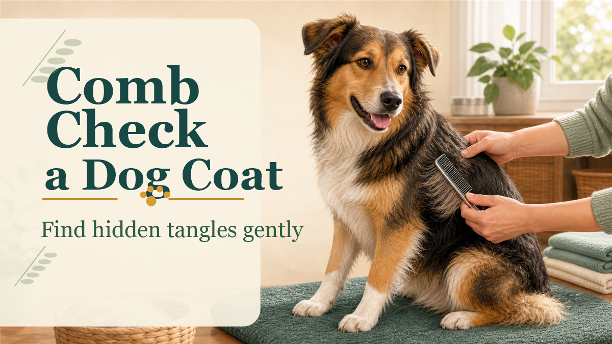 How to Comb Check a Dog Coat