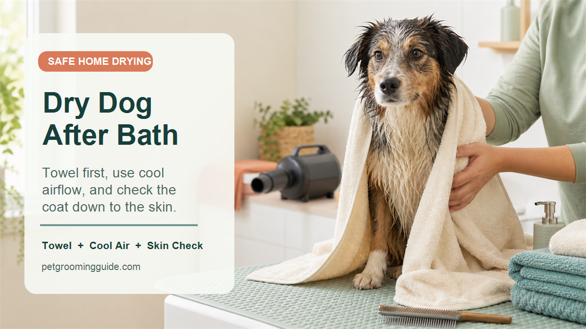 How to Dry a Dog After a Bath Safely