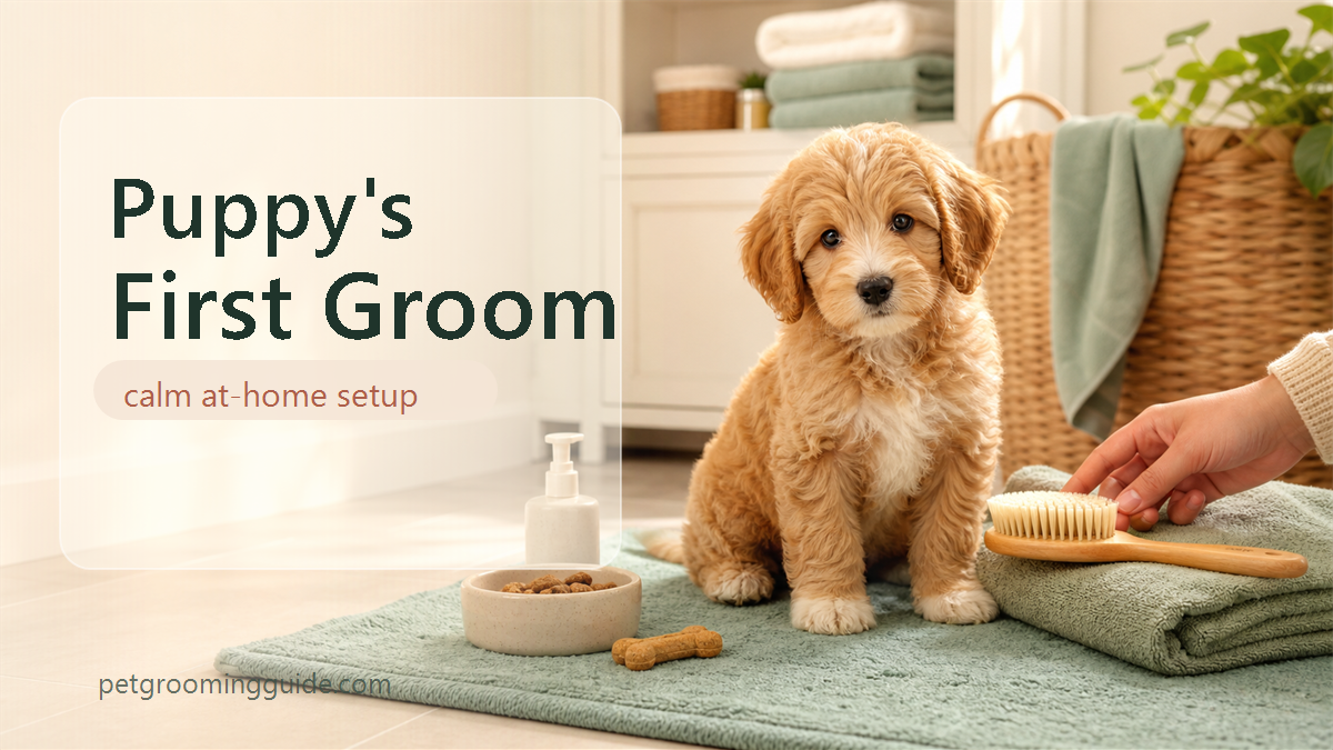 Puppy’s First Grooming at Home